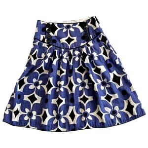 MNG Suit Linen Mini Skirt Women 4 Blue coquette Coastal Yacht Club Garden Party